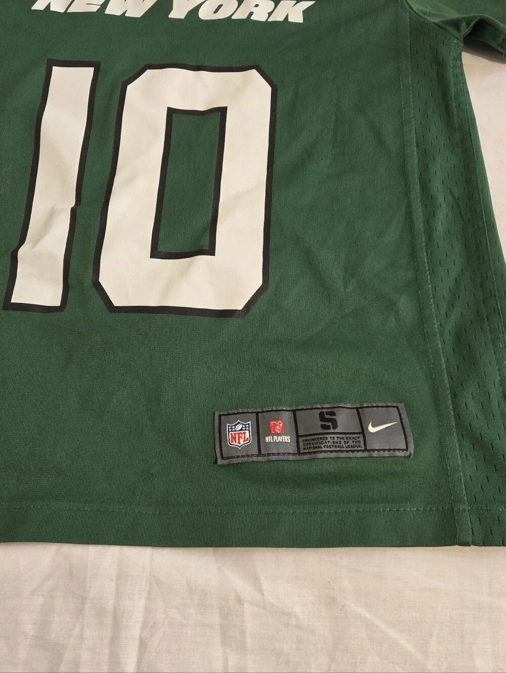 Nike New York Jets Jersey Green #10 Braxton Berrios NFL Football